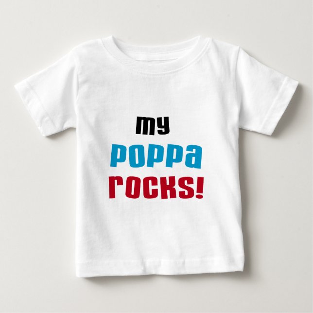 Mina Poppa Sten Tshirts och presenter (Framsida)