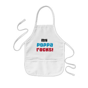 Mina Poppa Sten Tshirts och presenter Barnförkläde