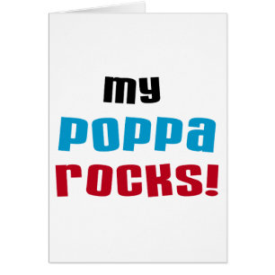 Mina Poppa Sten Tshirts och presenter Hälsningskort