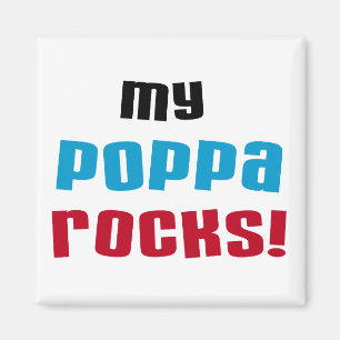 Mina Poppa Sten Tshirts och presenter Magnet