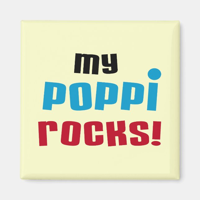 Mina Poppi Sten T-shirts och presenter Magnet (Framsidan)