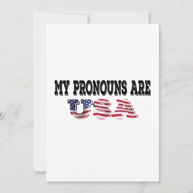 Mina pronomen är USA Inbjudningar (Framsida)