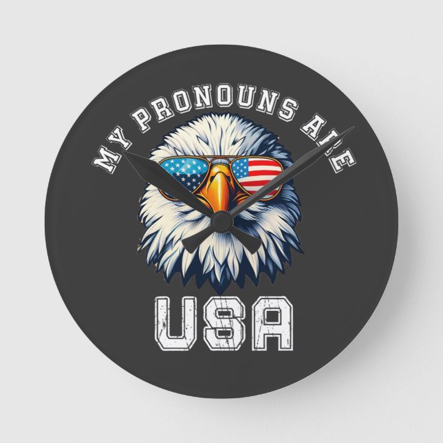 Mina pronomen är USA Rund Klocka (Framsida)