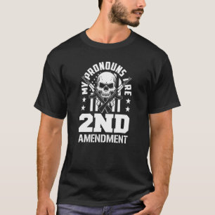 Mina pronouns är andra ändring Pro Gun Pro USA-par T Shirt