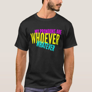 Mina pronouns är det Spelar ingen roll könsneutral T Shirt