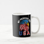 Mina pronouns är USA Lusnyj, 4:e juli Amerika Kaffemugg<br><div class="desc">Mina pronouns är USA Funny Eagl 4:e juli Amerika</div>