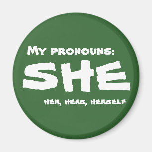 Mina pronouns magnet