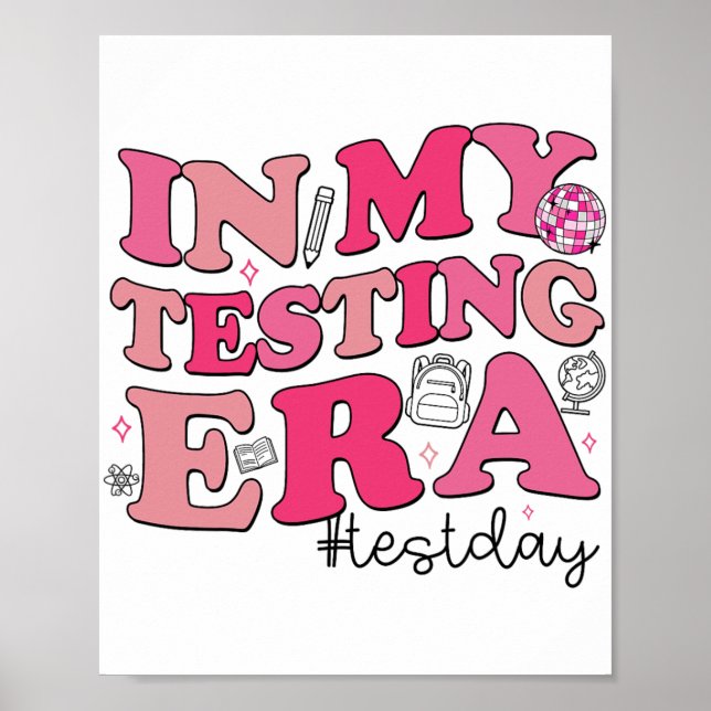 Mina provtidslärare Student Sten vid testprovet Poster (Framsidan)