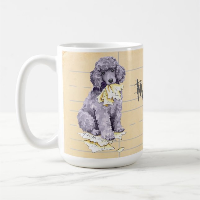 Mina Pudel Ate min hemläxa Kaffemugg (Vänster)