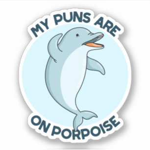 Mina pungar ligger på porpoise, en fin, dvs. klistermärken
