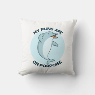 Mina pungar ligger på porpoise, en fin, dvs. kudde