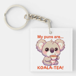 Mina Puns är Koala-tea! Cute Koala Drinking Tea