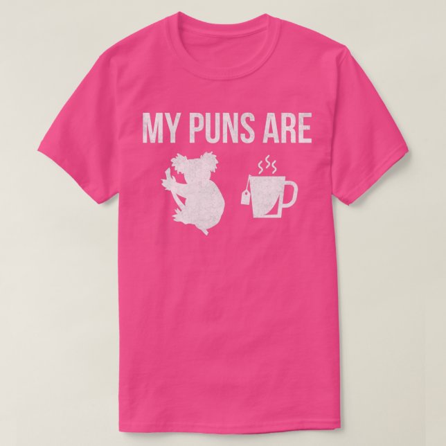 Mina puns är Koala Tea Funny Quality Pun T Shirt (Design framsida)