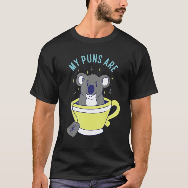 Mina puns är Koala Tea Herbivore Koala Bear T Shirt (Framsida)