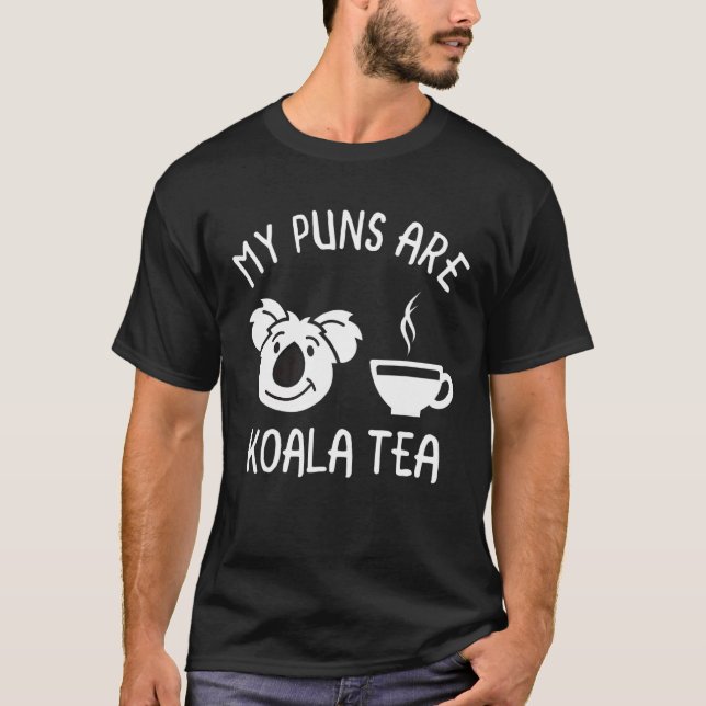 Mina puns är Koala Tea Pun Koala Bear Animal 2 T Shirt (Framsida)