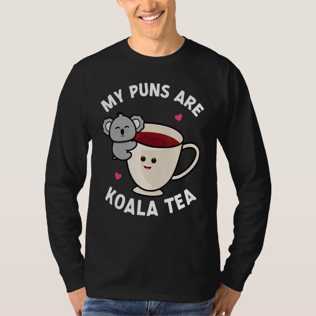 Mina puns är Koala Tea Pun Koala Bear Animal 4 T Shirt (Framsida)