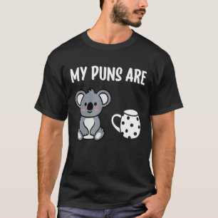 Mina puns är Koala Tea Pun Koala Bear Animal T Shirt