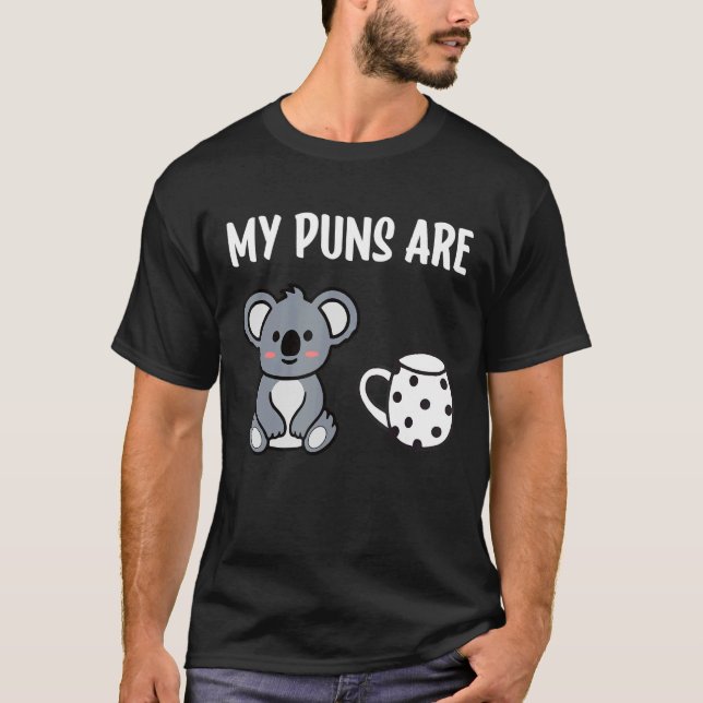 Mina puns är Koala Tea Pun Koala Bear Animal T Shirt (Framsida)