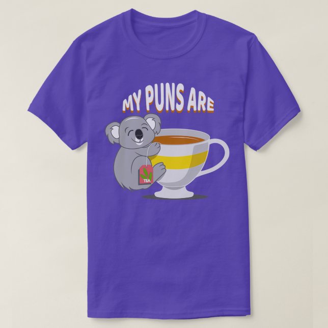 Mina puns är Koala Tea T Shirt (Design framsida)