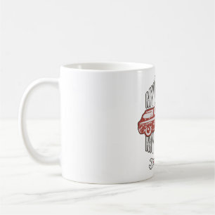 Mina Regler Klassisk Röd Bil Retro Mekniker Kaffemugg