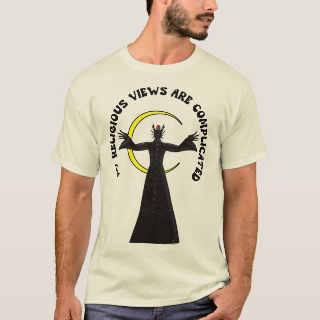 Mina religiösa åsikter är komplicerade  t shirt (Framsida)