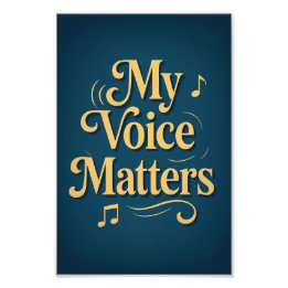 Mina röstfrågor: Afirmation Art Fototryck