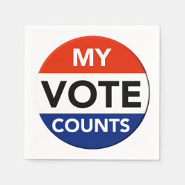 Mina rösträkningar pappersservett