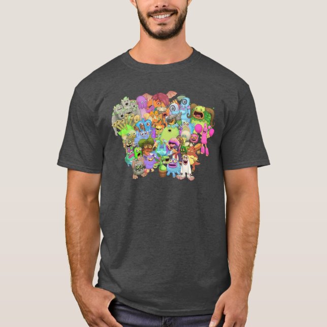Mina Singing Monsters 4 vän T Shirt (Framsida)
