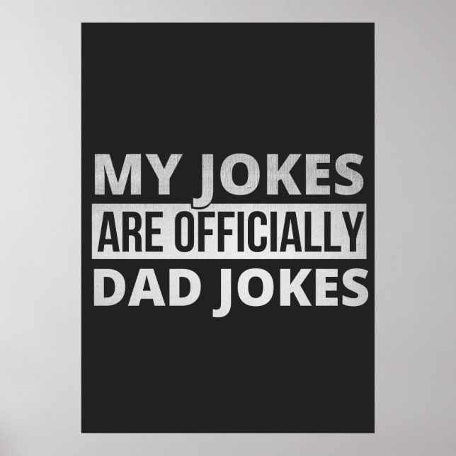 Mina skämt är pappa skämt poster (Framsidan)