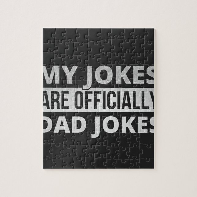 Mina skämt är pappa skämt pussel (Vertikal)