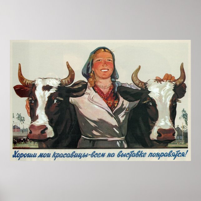 Mina skönheter är det bästa ~Ryssland/Sovjetunione Poster (Framsidan)