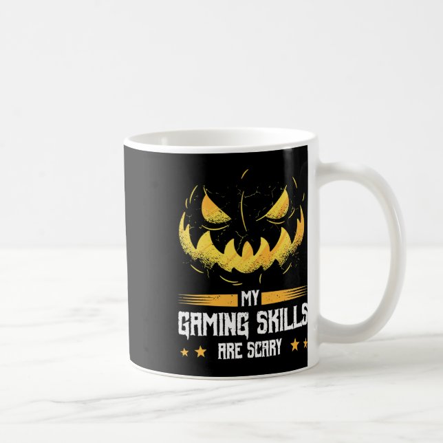 Mina spelkunskaper är skygga, halloween För manar  Kaffemugg (Höger)