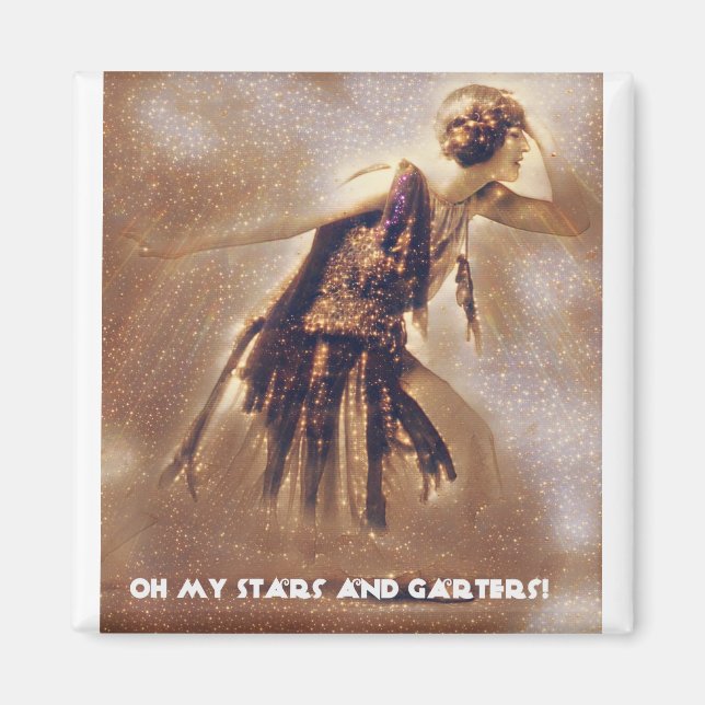 Mina stjärnor och trädgårdar! magnet (Framsidan)