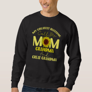 Mina Största Värdigheter Kallar Mig Mamma Mormor F Lång Ärmad Tröja