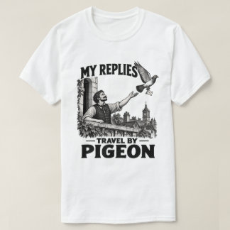 Mina svar reser med brevduva – Rolig Vintage Långs T Shirt