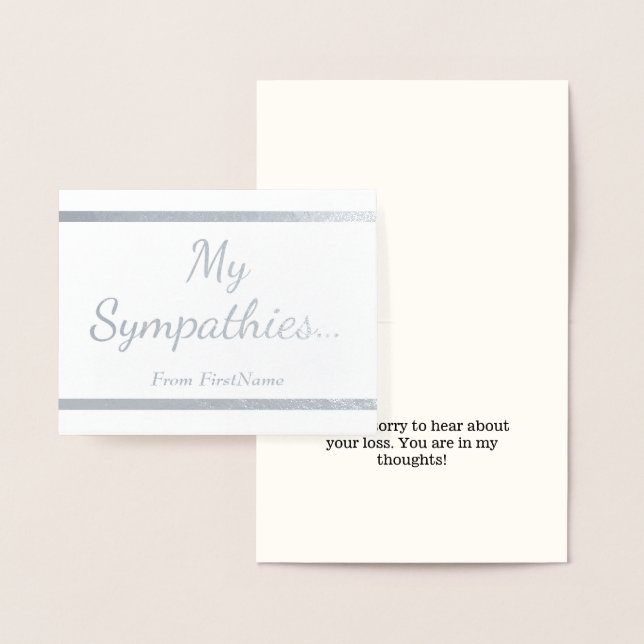 "Mina sympatier.."-kort Folierat Kort (Display)