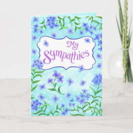 Mina Sympatier – Mjuk Blommig Tröst Design Aqua Kort
