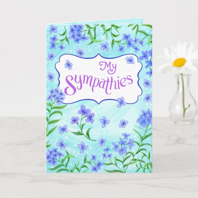 Mina Sympatier – Mjuk Blommig Tröst Design Aqua Kort (Liten växt)