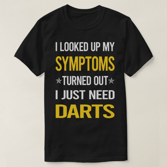 Mina symptom Darts T Shirt (Design framsida)