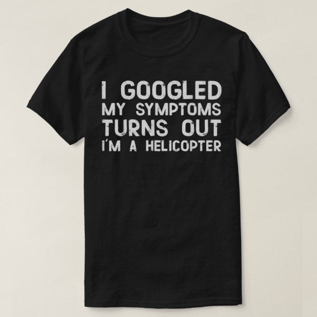 Mina symptom visar Ix27m A-helikopter. T Shirt (Design framsida)