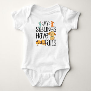 Mina syskon har svan Baby Jersey Bodykostydräkt T Shirt