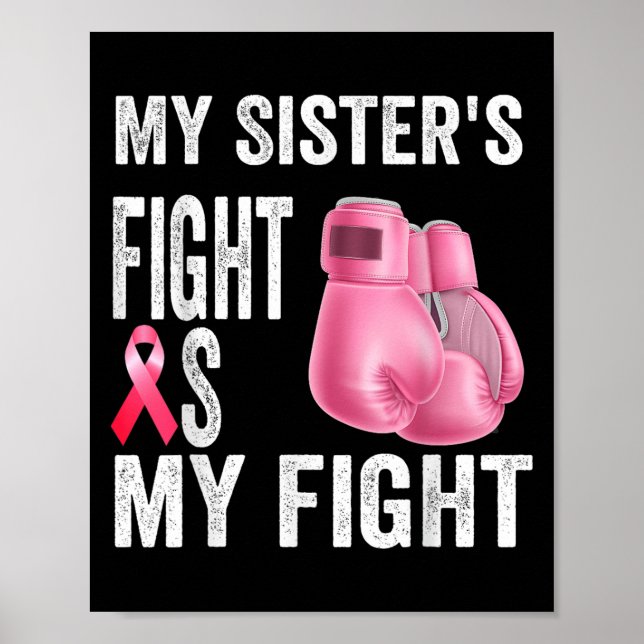 Mina systrar kämpar om min kamp mot bröstcancer poster (Framsidan)