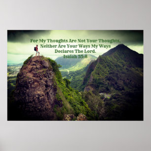 "Mina tankar" Isaiah 55:8 Anoved Prophetic Poster