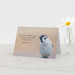 Mina tankar - Sparrow och Matthew 10:31 Kort