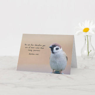 Mina tankar - Sparrow och Matthew 10:31 Kort