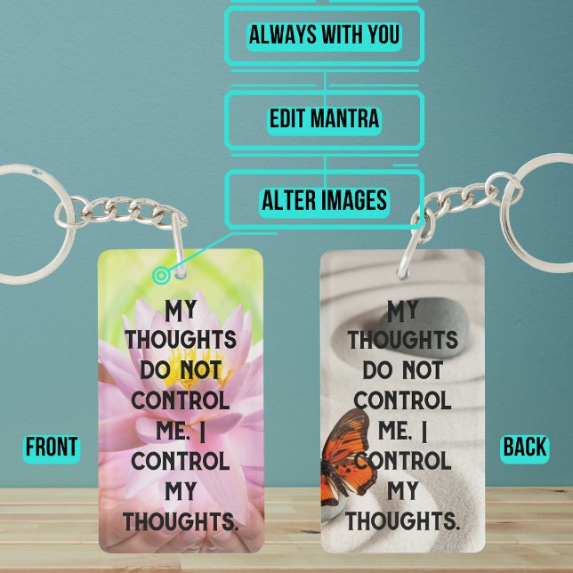 Mina tankar styr inte Manta-anteckningen till mig  (Mantras can be any words or phrases used to promote positive feelings or general well-being.)