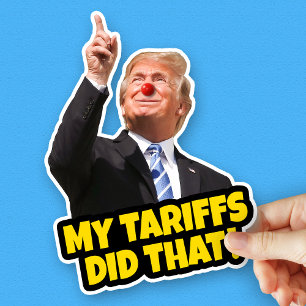 Mina tariffer gjorde den där konstiga antitrumpen klistermärken