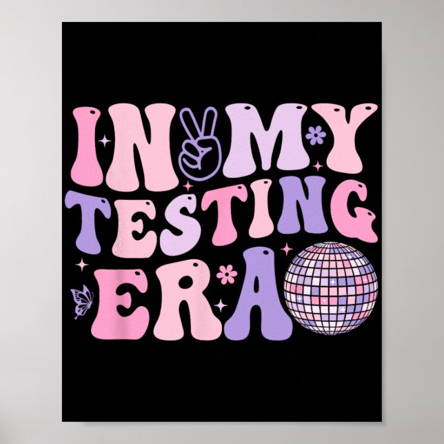 Mina testdagar för retro Motivational Teacher Poster (Framsidan)