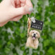 Mina Tillhör att äta Photo Hund älskare Nyckelring (Hand)