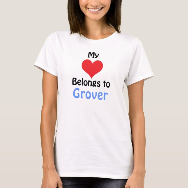 Mina Tillhör i hjärtat till Grover T-shirt (Framsida)